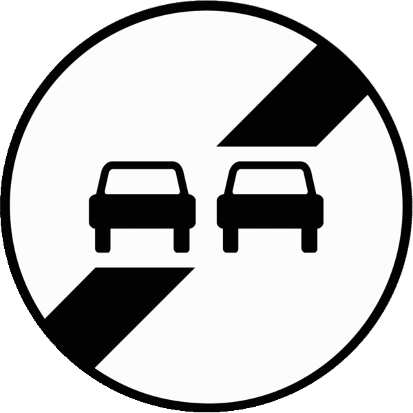 panneau-d-interdictionfin-d-interdiction-de-depasser-b34 Panneau d'interdiction B34 - Fin d'interdiction de dépasser