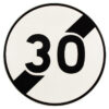 Panneau d'interdiction B33 - Fin de limitation de vitesse (personnalisable)