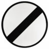 Panneau d'interdiction B31 - Fin de toutes les interdictions précédemment signalées