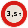 Panneau d'interdiction B13 - Limitation de tonnage