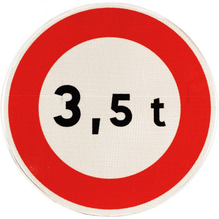 panneau-d-interdictionlimitation-de-tonnage-b13 Panneau d'interdiction B13 - Limitation de tonnage