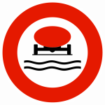 Panneau d'interdiction B18B - Accès interdit aux véhicules transportant des marchandises susceptibles de polluer les eux