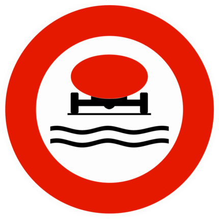 panneau-d-interdictionmatieres-polluantes-pour-les-eaux-b18b Panneau d'interdiction B18B - Accès interdit aux véhicules transportant des marchandises susceptibles de polluer les eux
