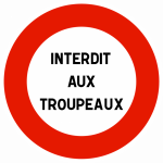 Panneau B19 - Autres interdictions (personnalisable)