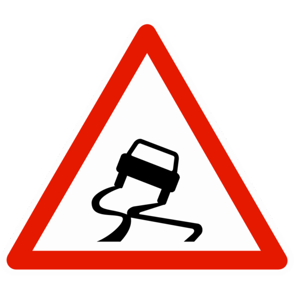panneau-danger-chaussee-particulierement-glissante-a4 Panneau de danger A4 – Chaussée particulièrement glissante