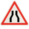 Panneau de danger A3 – Chaussée rétrécie