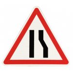 Panneau de danger A3A – Chaussée rétrécie par la droite