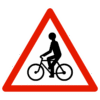 Panneau de danger A21 – Débouché de cyclistes
