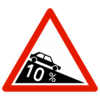 Panneau de danger A16 – Descente dangereuse