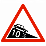 Panneau de danger A16 – Descente dangereuse