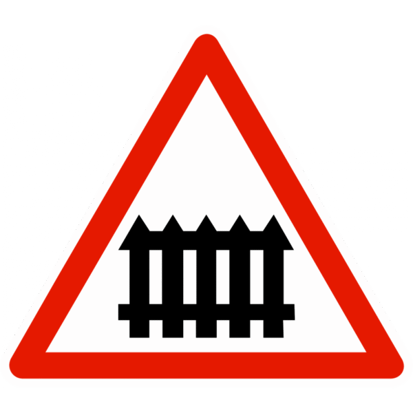 Panneau de danger A7 – Passage à niveau