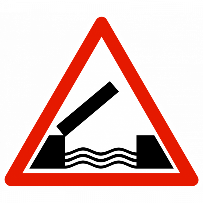 panneau-danger-pont-mobile-a6 Panneau de danger A6 – Pont mobile