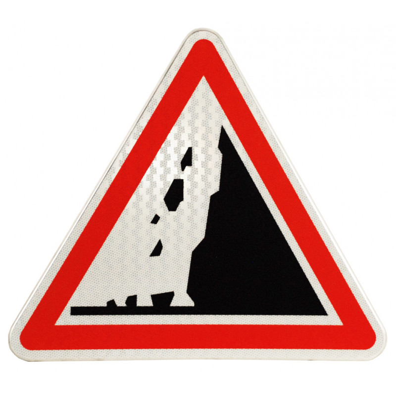 panneau-danger-risque-de-chute-de-pierres-a19 Panneau de danger A19 – Risque de chute de pierres