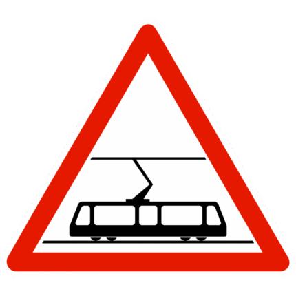 panneau-danger-traversee-de-voies-de-tramway-a9 Panneau de danger A9b – Traversée de voies de tramway