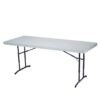 Table rectangulaire 183x76cm LIFETIME hauteur ajustable NESTING