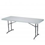 Table rectangulaire 183x76cm LIFETIME hauteur ajustable NESTING