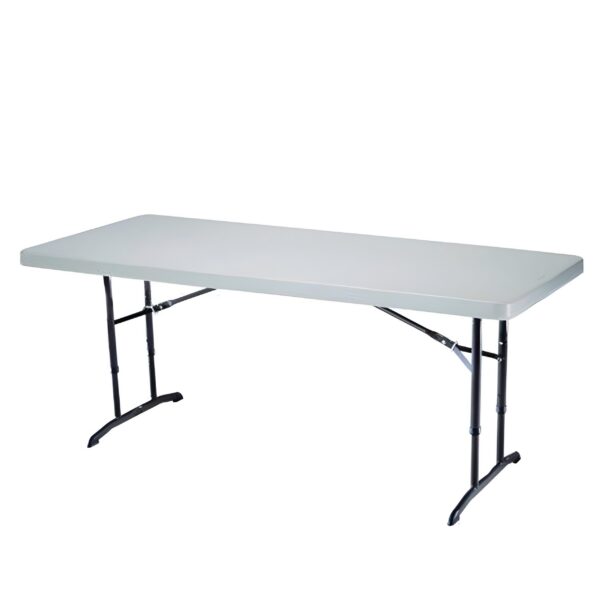 Table rectangulaire 183x76cm LIFETIME hauteur ajustable NESTING
