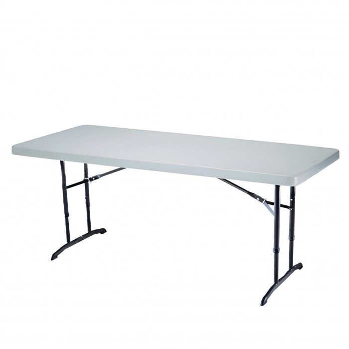 table pliante ajustable 800 Table rectangulaire 183x76cm LIFETIME hauteur ajustable NESTING