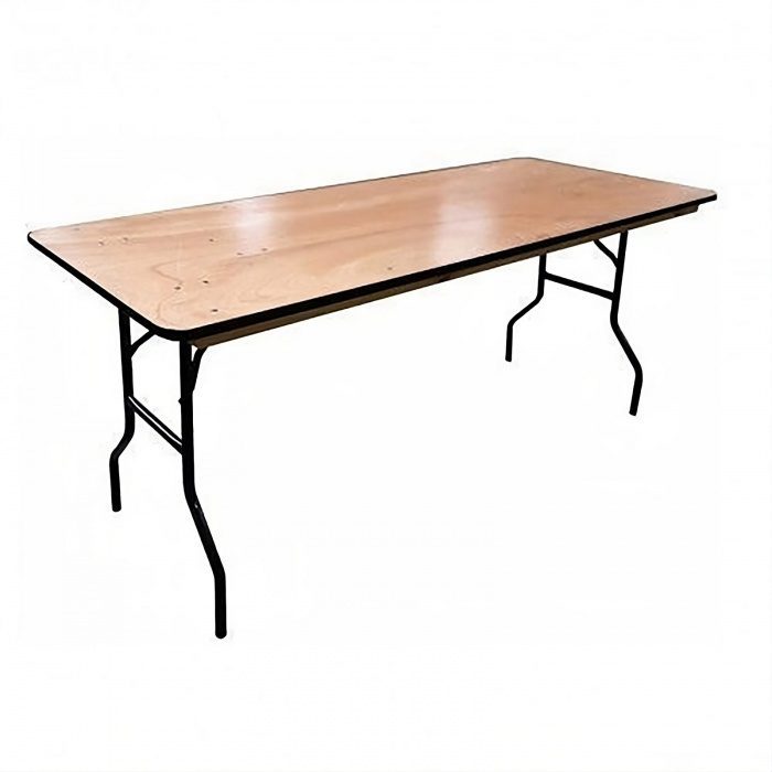Table rectangulaire - 200 x 76 cm Contreplaqué Vernis
