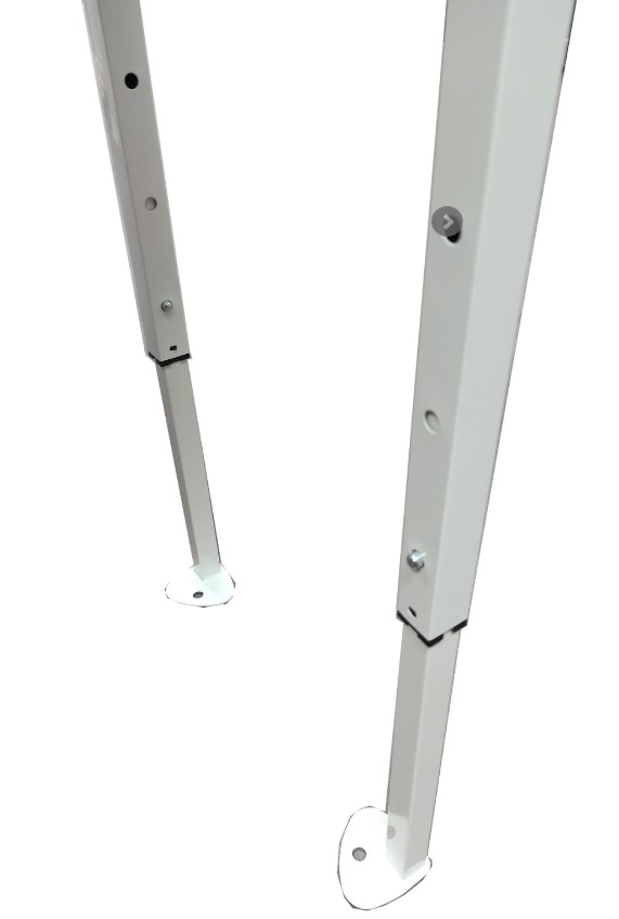 comptoir acier LOT DE 3 COMPTOIRS PLIANTS EN ACIER POUR BARNUMS