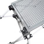 LOT DE 3 COMPTOIRS PLIANTS EN ACIER POUR BARNUMS