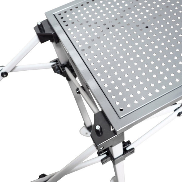 LOT DE 3 COMPTOIRS PLIANTS EN ACIER POUR BARNUMS