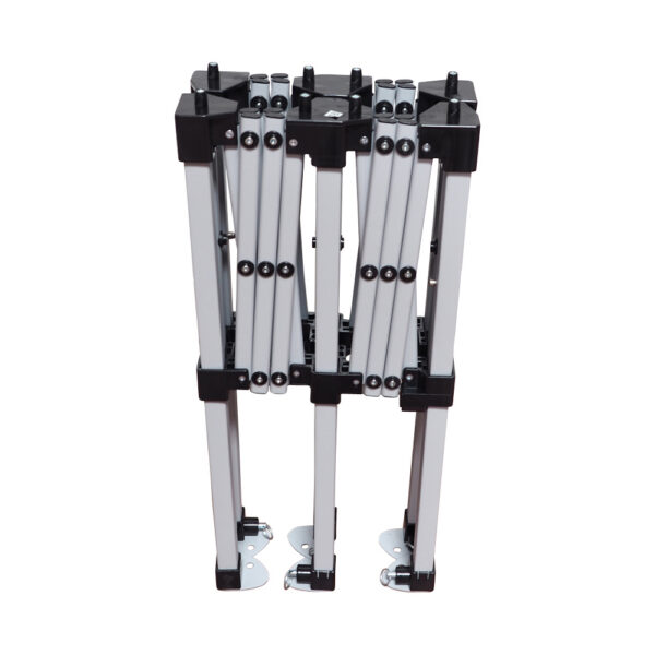 LOT DE 3 COMPTOIRS PLIANTS EN ACIER POUR BARNUMS