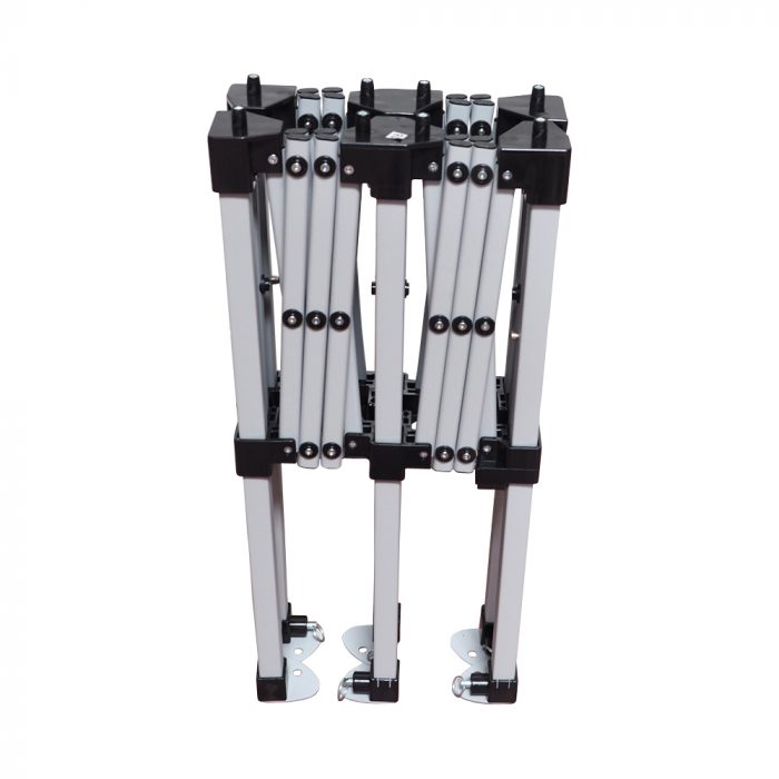 comptoir acier LOT DE 3 COMPTOIRS PLIANTS EN ACIER POUR BARNUMS