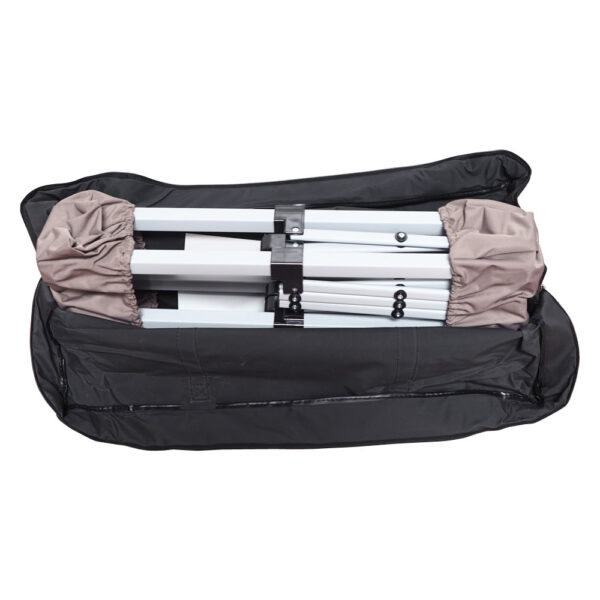 LOT DE 3 COMPTOIRS PLIANTS EN ACIER POUR BARNUMS