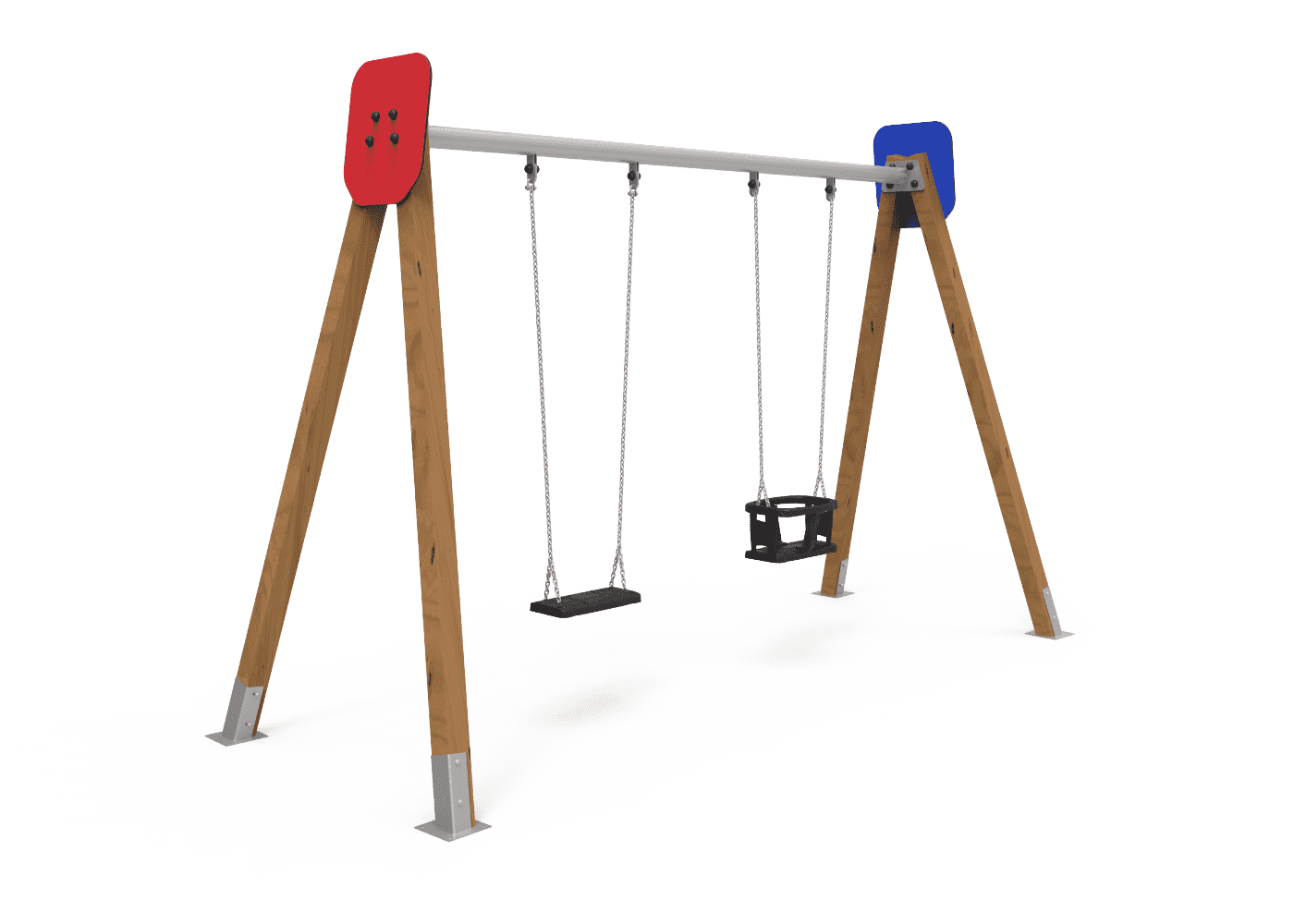 balancoire double PACK EDUKID 1 AN ET+ surface 85 M2