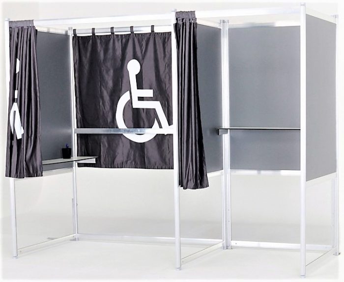 isoloir PMR KIT COMPLET DE 3 ISOLOIRS