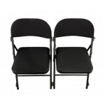 Chaise Pliante Acier Avec Coussin PRO-INTENS Assemblable Ultra-Résistante