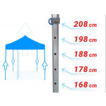 Barnum Abri-rapid 3X3 Gamme Pro Tube 45 MM Alu Bâche 320G/M²
