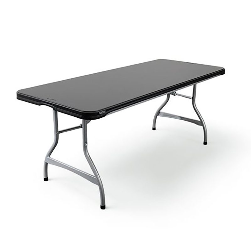 800-PRODES-8 Table rectangulaire LIFETIME 183 x 76 cm NOIRE