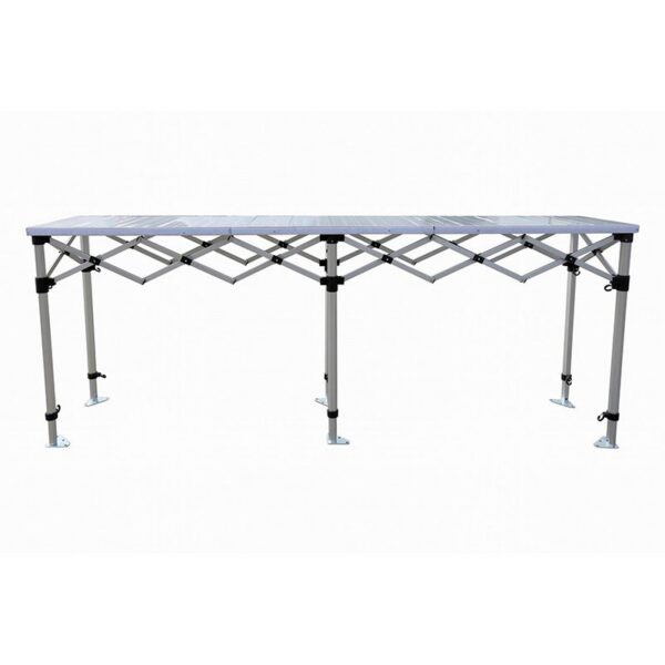 Lot de 3 comptoirs pliants en aluminium pour barnums