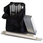 Lot de 3 comptoirs pliants en aluminium pour barnums