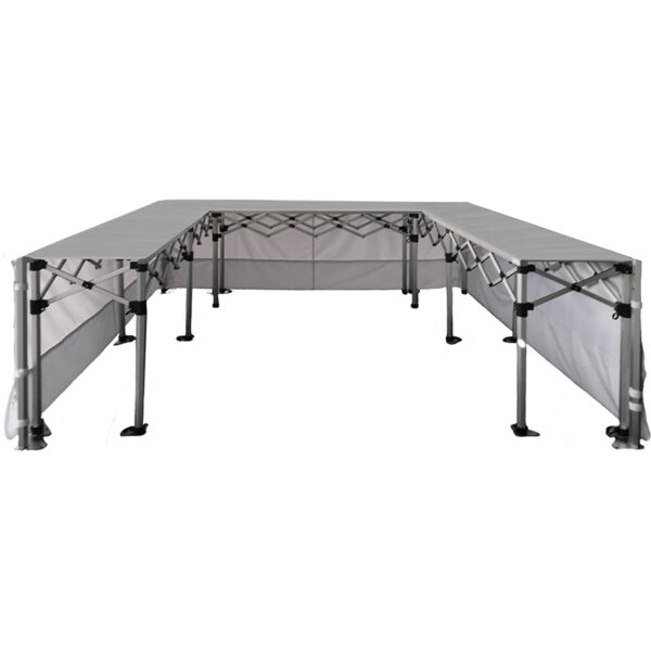 Lot de 3 comptoirs pliants en aluminium pour barnums