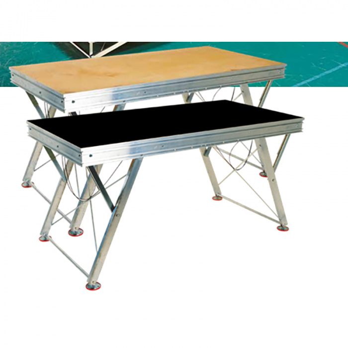 PODIUM Podium hauteur réglable 2x1 m antidérapant coloris noir