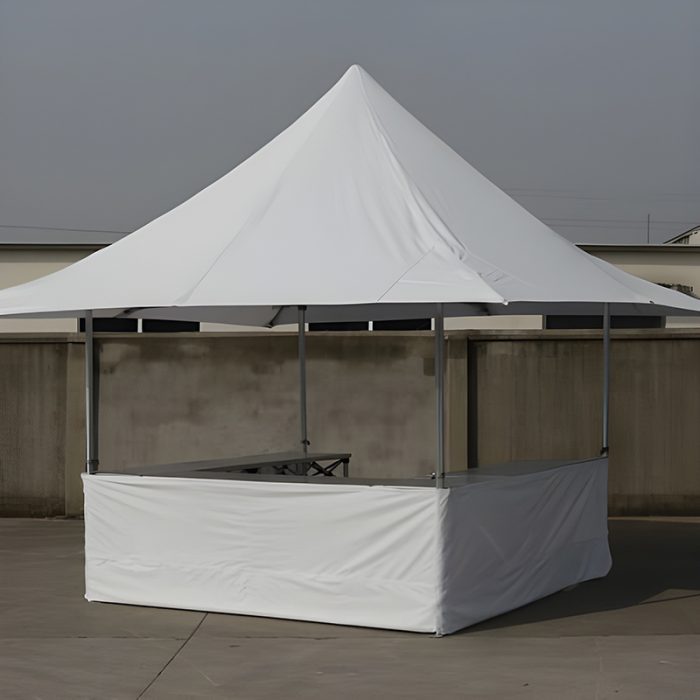 STAND-BUVETTE-COMPLET Lot de 3 comptoirs pliants en aluminium pour barnums