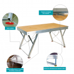 Podium hauteur réglable 2x1 m antidérapant coloris noir