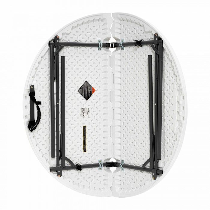 122 ronde pliante (3) Table ronde 122cm - 4,3cm LIFETIME pliante en deux