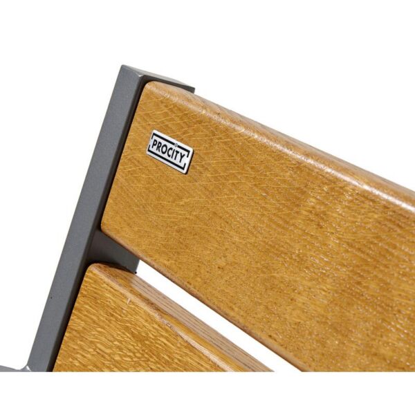 Banc bois et acier Silaos® 5 lames