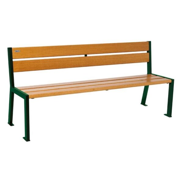 Banc bois et acier Silaos® 5 lames