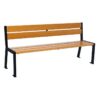 Banc bois et acier Silaos® 5 lames