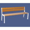 Banc bois et acier Silaos® 5 lames