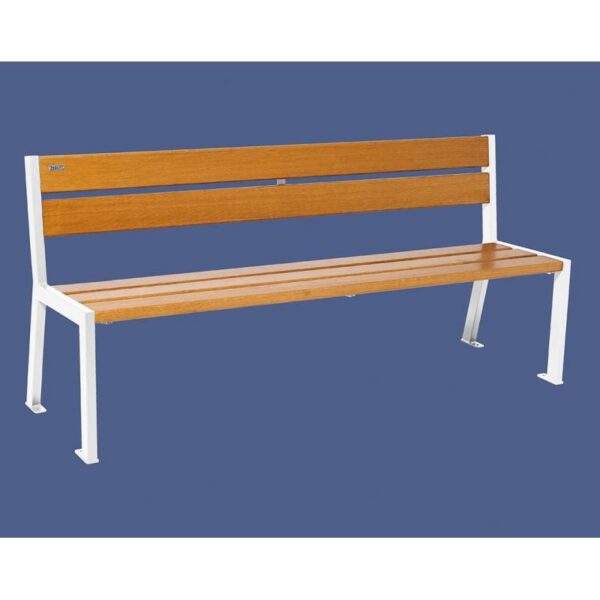 Banc bois et acier Silaos® 5 lames