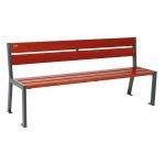 Banc bois et acier Silaos® 5 lames