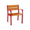 Fauteuil bois et acier Silaos® 5 lames