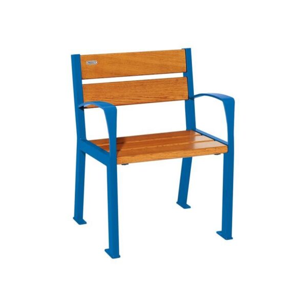 Fauteuil bois et acier Silaos® 5 lames
