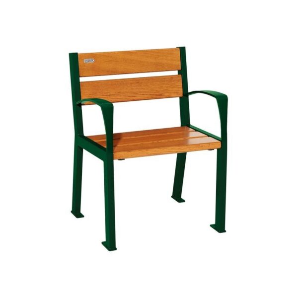 Fauteuil bois et acier Silaos® 5 lames